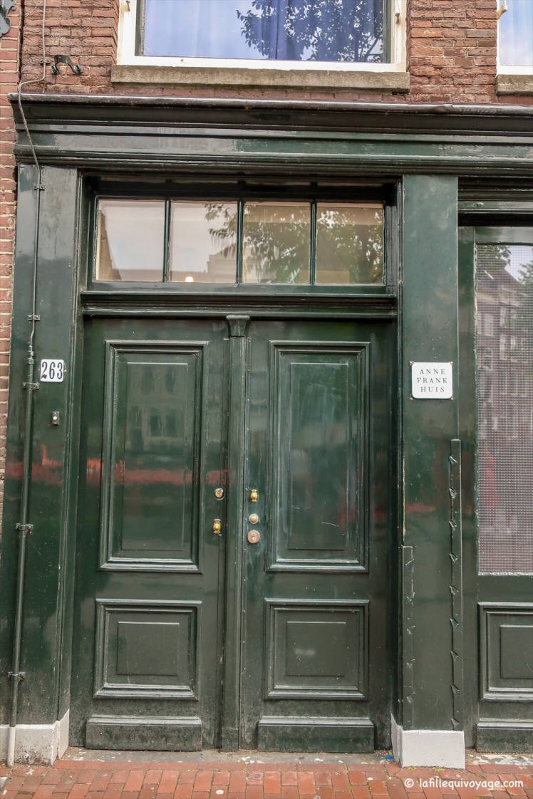 Porte de la maison d'Anne Frank